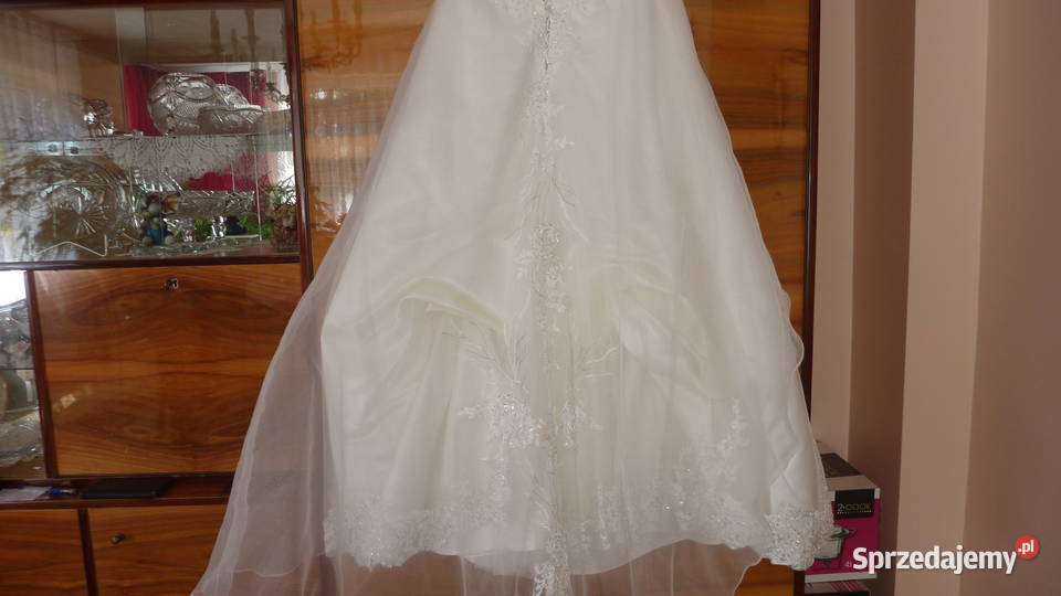 Suknia ślubnabolerkowelon krutki buty 36Stan b łódzkie Łódź