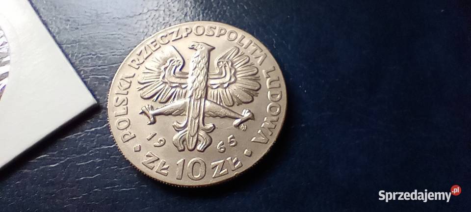 Stare monety 10 złotych 1965 Nike Polska Lesko