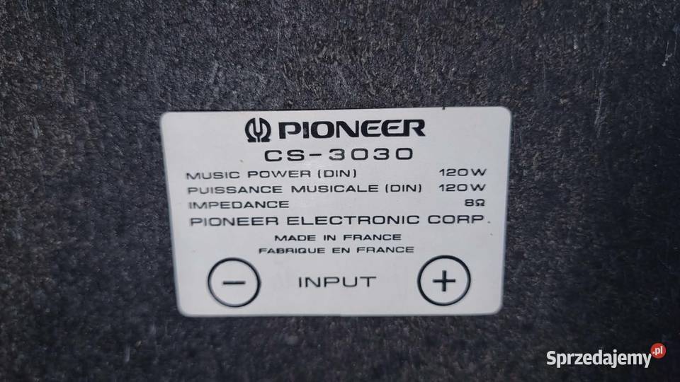 Kolumny głośnikowe PIONEER CS 3030 3Way 2x120Wat