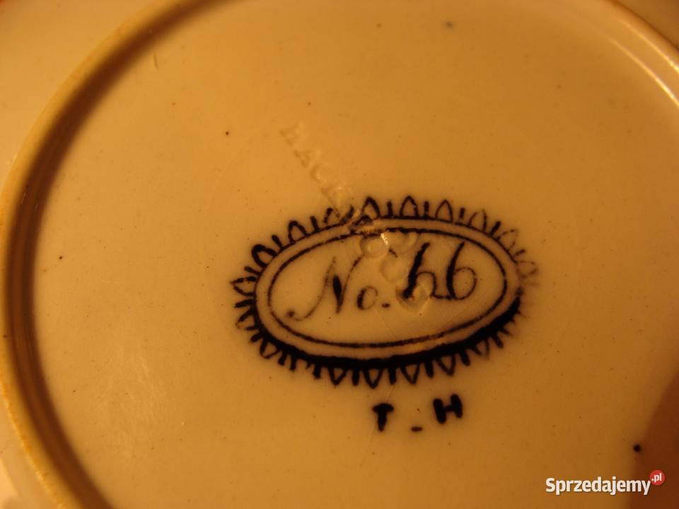 Spodek porcelanowy XIX w Anglia Łódź