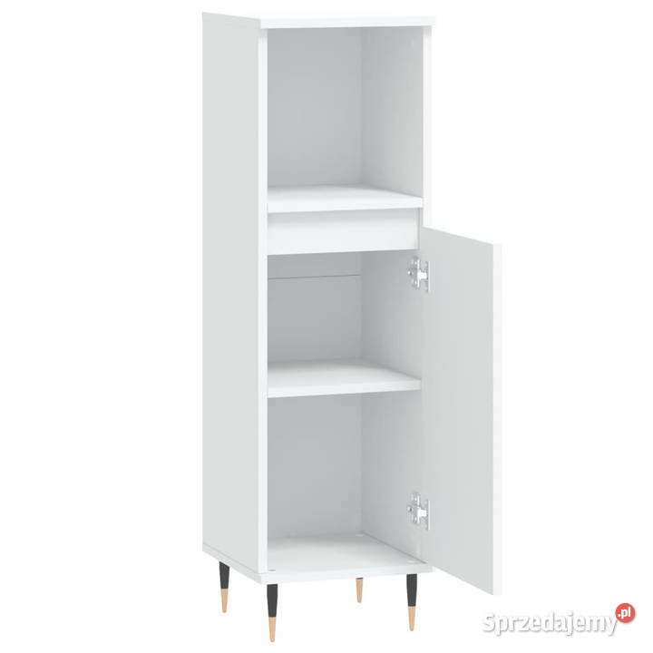 Szafka łazienkowa biała 30x30x100 materiał Łazienkowe