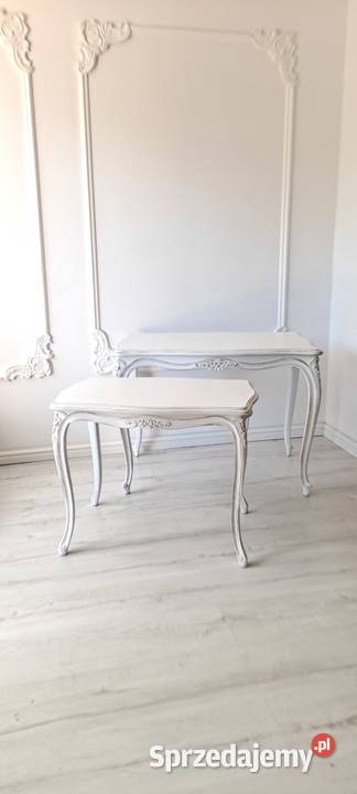 Stylowa ława stolik kawowy Shabby Chic Ludwik Szczecin