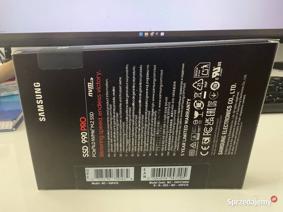 Nowy Dysk Samsung 990 Pro 4TB Rumia