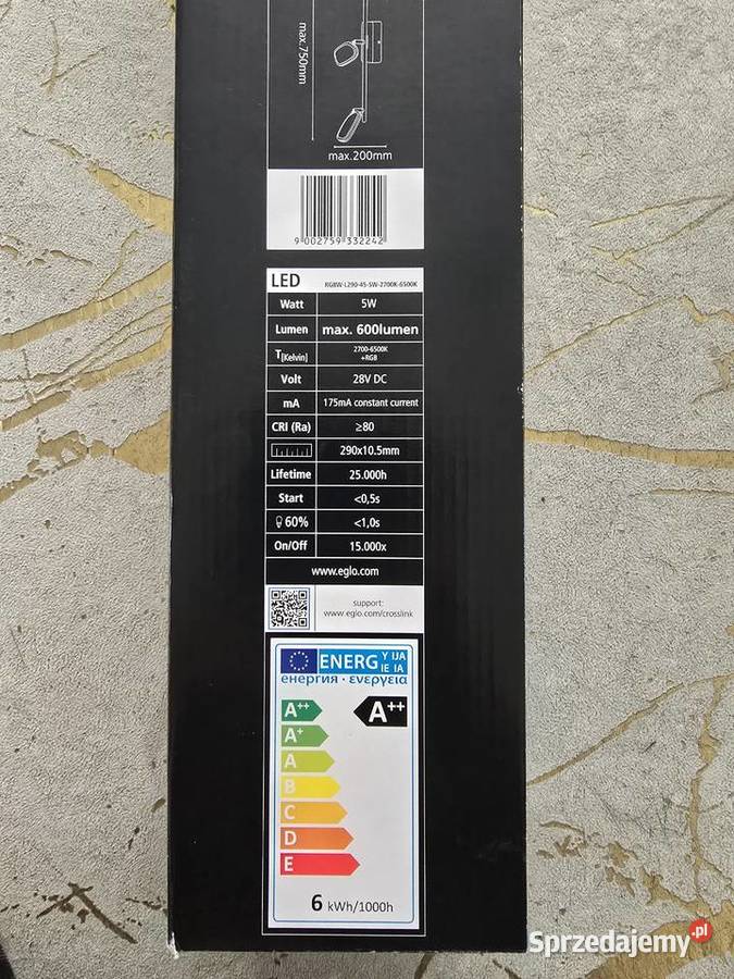 LAMPA Eglo LED RGBW Oświetlenie punktowe