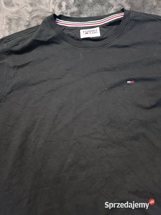 Tommy Jeans Tshirt czarny M klasyk z logo Katowice