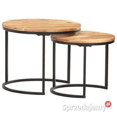vidaXL Stoliki wsuwane pod siebie 2 lite drewno Warszawa