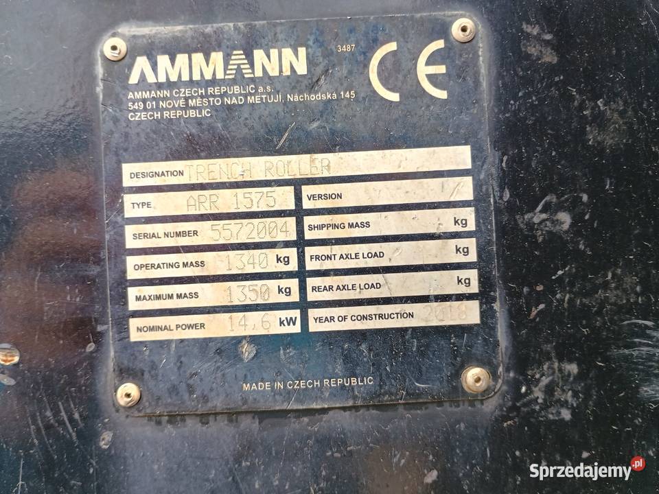 2018 r Walec okołkowany Ammann Rammax ARR 1575 Żywiec