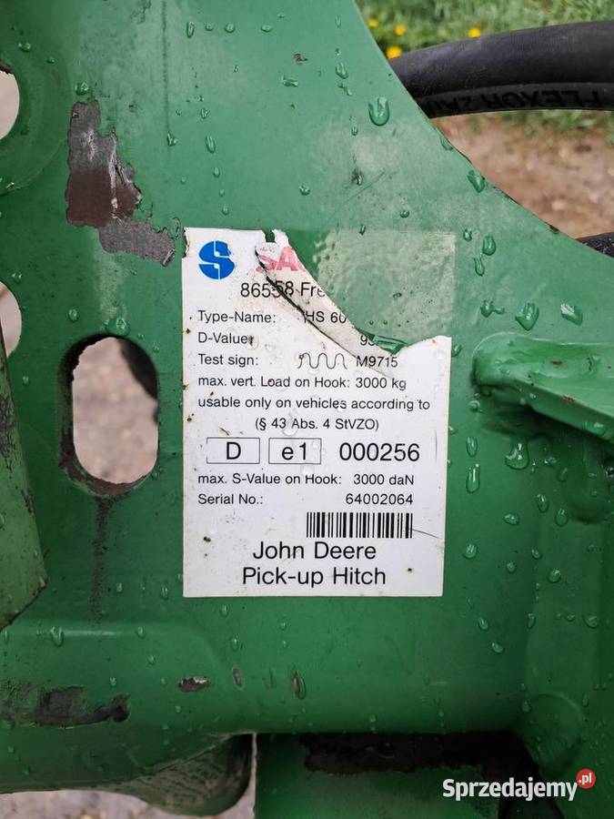 Zaczep dolny John Deere kujawsko-pomorskie sprzedam