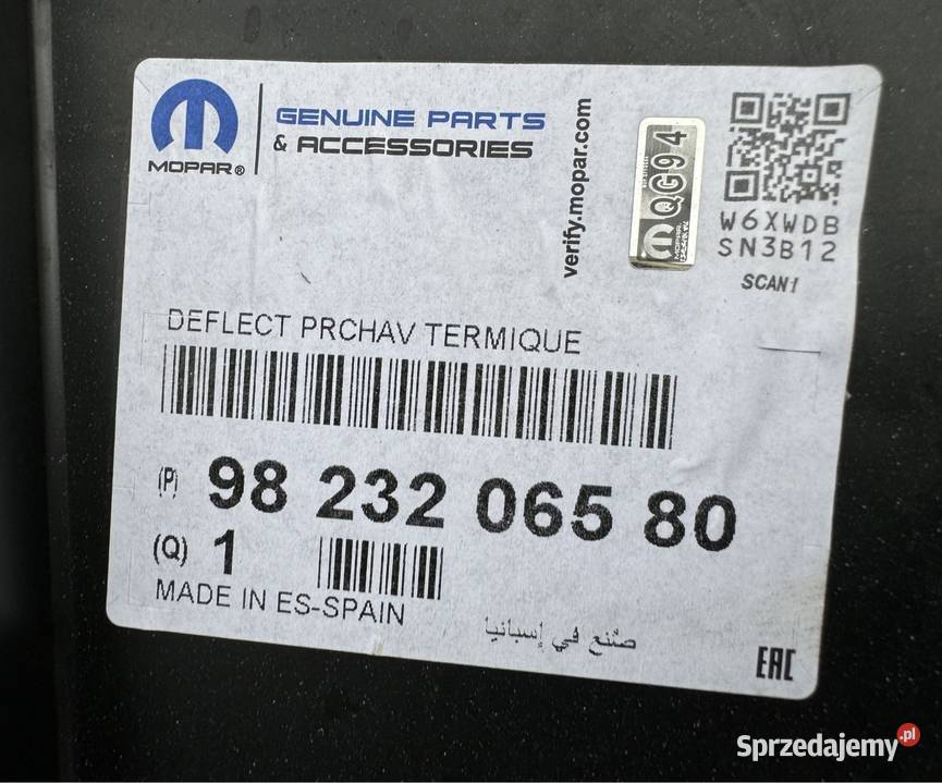 Płyta osłona pod zderzak przód przednia peugeot Międzychód