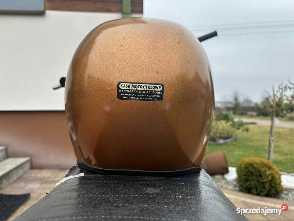Kask motocyklowy z epoki PRL WSK MZ CZ Jawa Piszczac