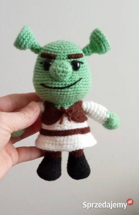 Shrek na szydełku Łask