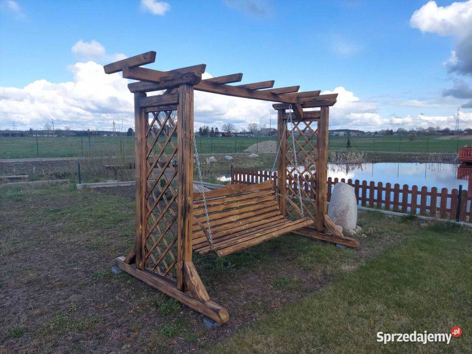 Huśtawka ogrodowa duża porządnie wykonana sprzedam