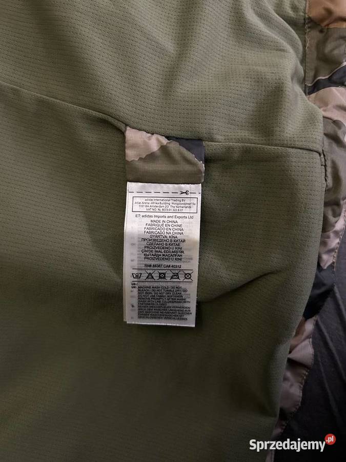 Kurtka z kapturem wiatrówka Adidas parka moro mazowieckie Płock