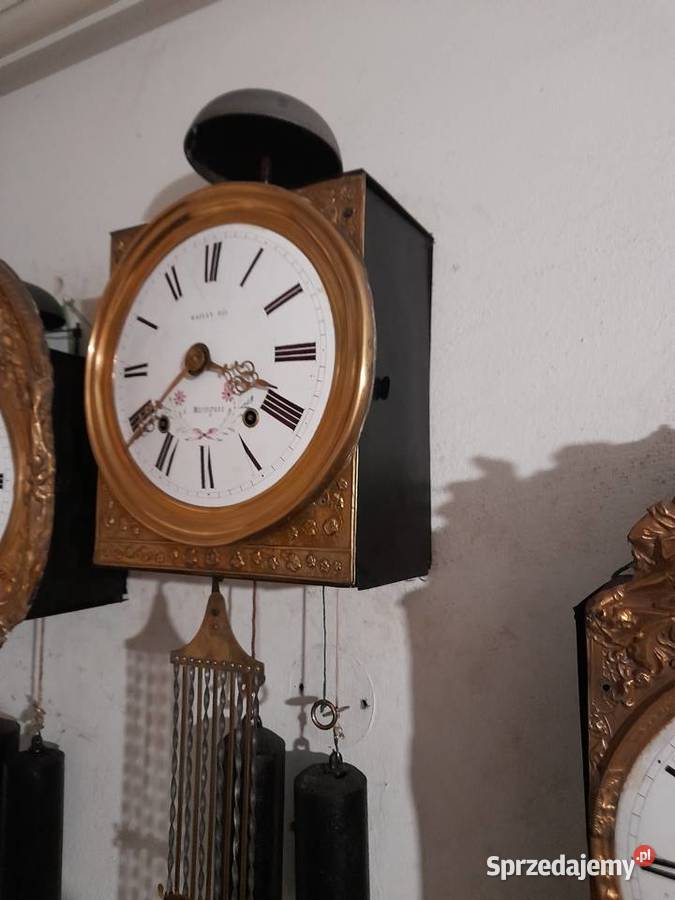 Wiszący zegar ścienny francuski linkowy podkarpackie