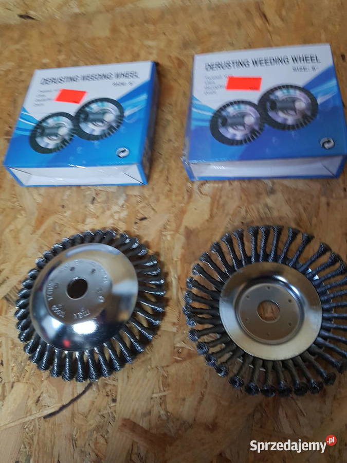 SZCZOTKA DRUCIANA DO KOSY 200 mm TARCZA twarda Spalinowe Głogowa