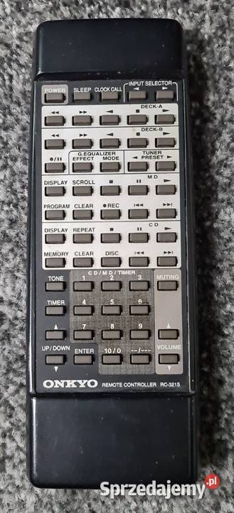 Pilot ONKYO audio RC321S wysyłka 13 Kraków sprzedam