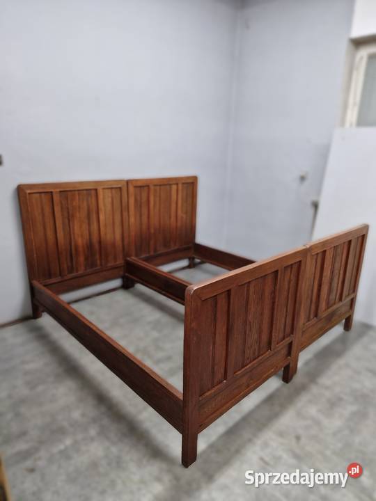 Oryginalne Dębowe Łóżka Secesyjne AntykiMarki