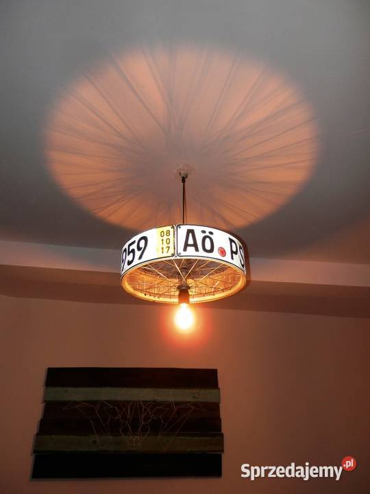 Lampa sufitowa żyrandol industrial Loft Felga zachodniopomorskie Szczecinek