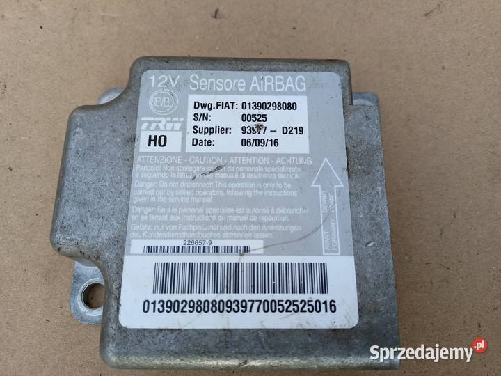 DUCATO BOXER JUMPER 12 SENSOR MODUŁ AirBag Sulechów