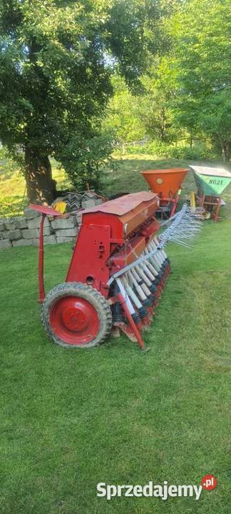 Siewnik Poznaniak na olejowej skrzyni bez grabek nieuszkodzony Maszyny rolnicze podkarpackie Dębica
