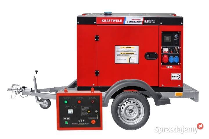 AGREGAT GENERATOR PRĄDOTWÓRCZY 18KVA PRZYCZEPA Agregaty prądotwórcze