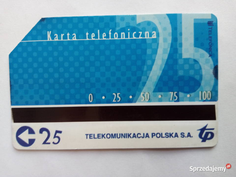 Karta telefoniczna przedstawiająca Pannę 25 Dąbrowa Górnicza
