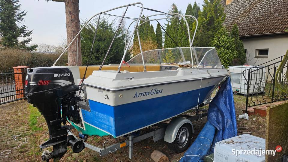 Łódź motorowa z przyczepą Szczecin