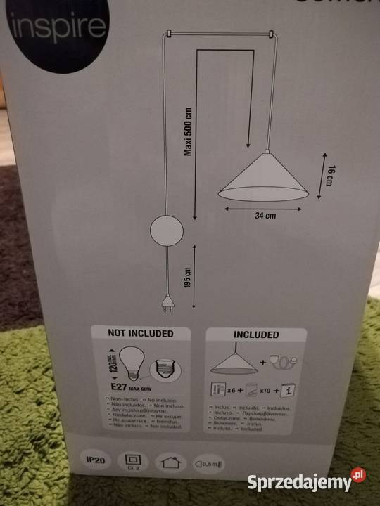 Lampa wisząca Somerset firmy Inspire NOWA Lampy wiszące Bochnia