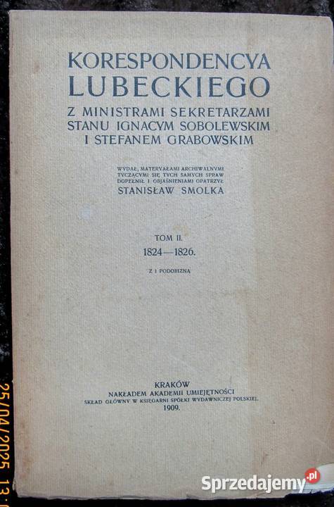 Korespondencja księcia Lubeckiego z lat 18211830 Bychawka Trzecia