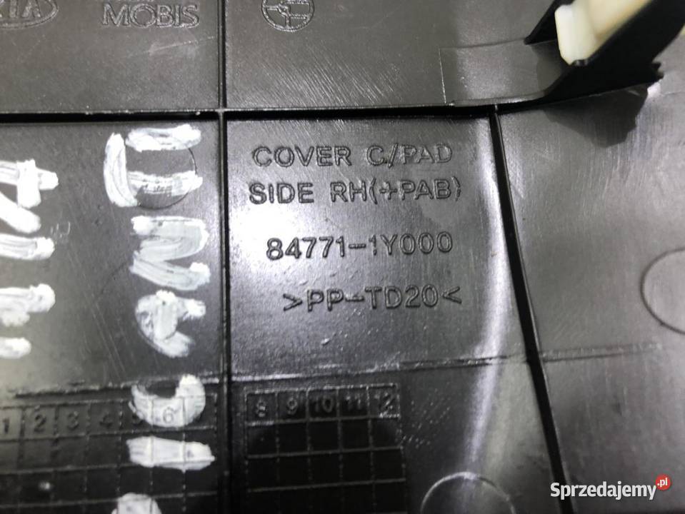 OSŁONA KONSOLI AIRBAG KIA PICANTO II 847711Y000 Deski rozdzielcze, konsole