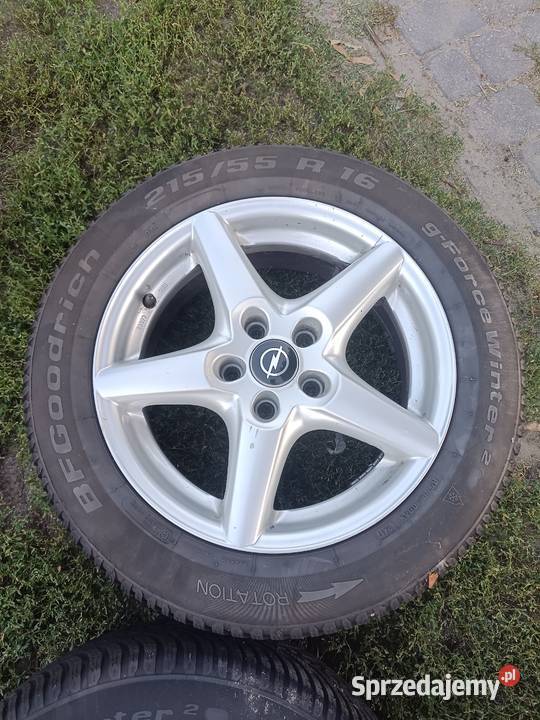 Koła zimowe 16 Opel Vectra 5x110 opony 21555 R16 Ostrołęka sprzedam