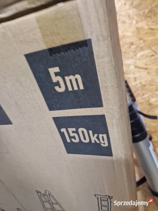 Drabina teleskopowa aluminiowa przegubowa 5m 150
