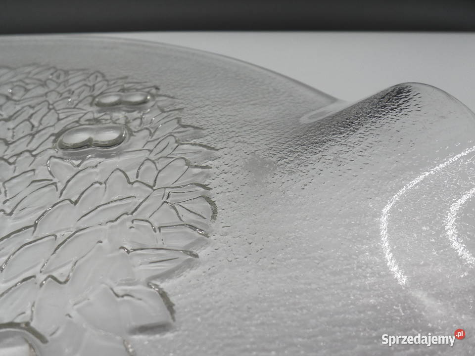 Szklana taca patera KOSTA BODA Projekt Ann Wrff Raszków