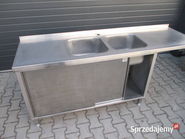 Zlew Gastronomiczny 2 Komorowy Drzwi Suwane wielkopolskie Ostrów Wielkopolski sprzedam
