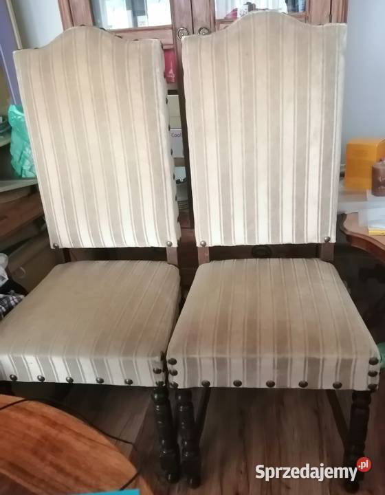 krzesła tapicerowane szwedzkie  cena za 3 sztuki