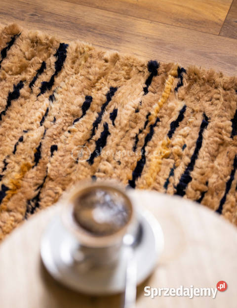 Dywan narzuta ze skór owczych tkana ręcznie Szaflary sprzedam