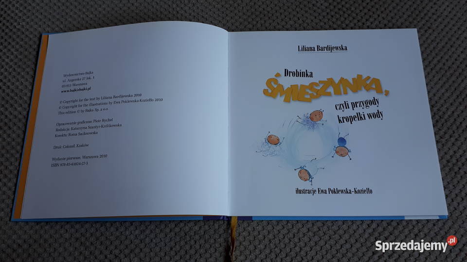 Drobinka Śmieszynka czyli przygody kropelki wody Książki dla dzieci