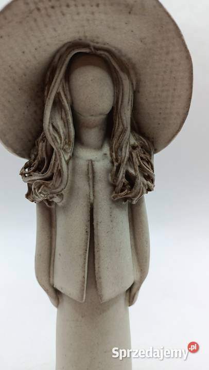 Ceramika kobieta bez twarzy w dużym kapeluszu Zamość sprzedam