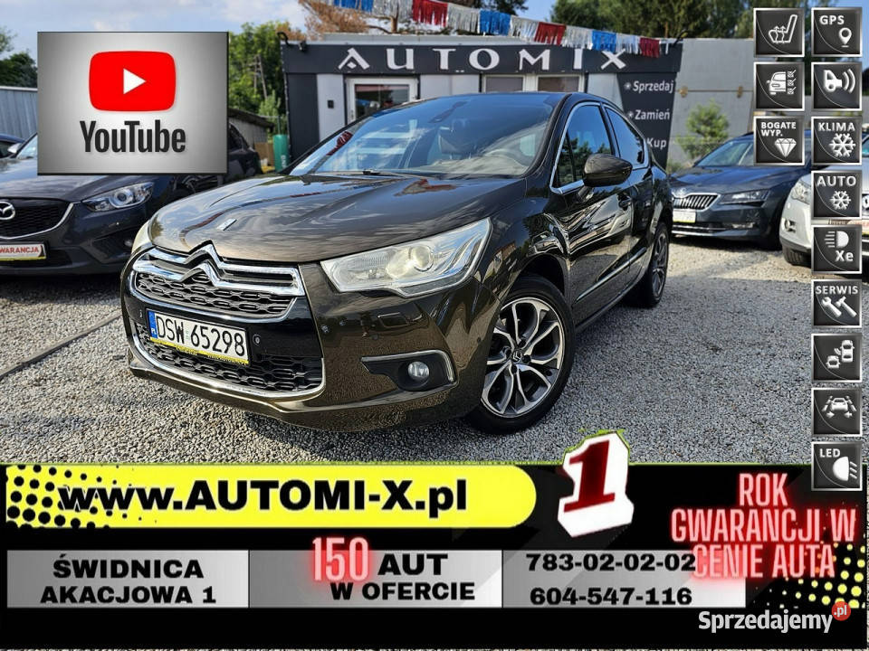 Citroen DS4 20 D163 FULL 225 przebieg Gwarancja możliwa zamiana Świdnica