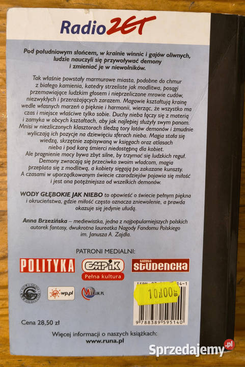 Wody głębokie niebo Brzezińska Sosnowiec