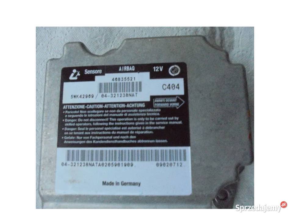 Fiat Stilo sensor sterownik poduszek 46835521 łódzkie Łódź sprzedam