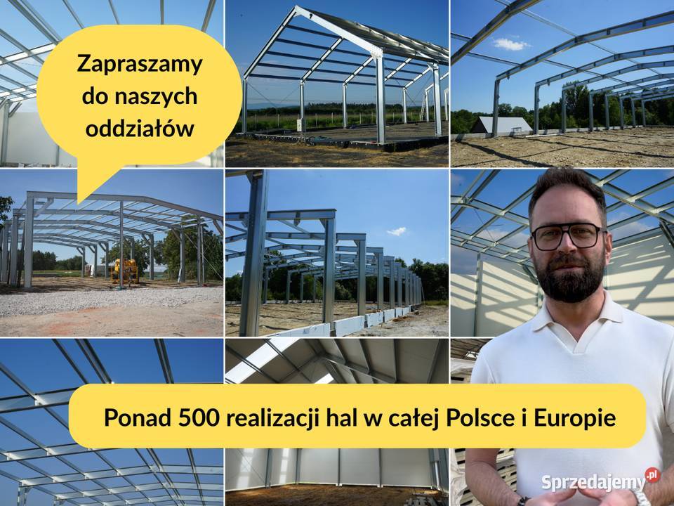 Konstrukcja 15x45x6 7 magazynów w Polsce Puszczykowo