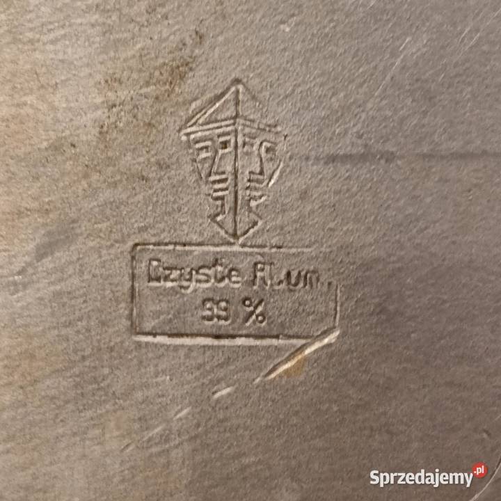 Aluminiowy chlebak z cz PRL Myszkowska Fabryka Łódź