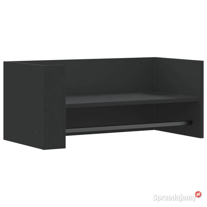 Półka ścienna czarna 705x35x305 materiał Półki Warszawa