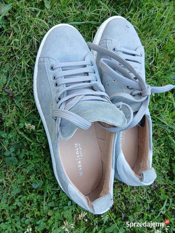 385 buty damskie Mark Adam zamszowe szare koturn Szczerbice sprzedam