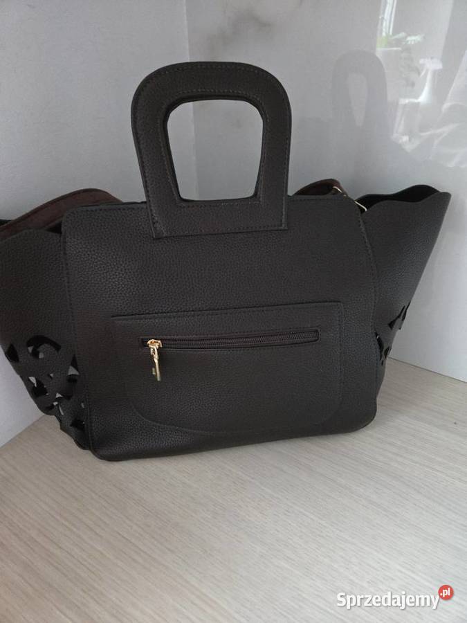 Torebka ażurowa bordo braz Ząbki sprzedam