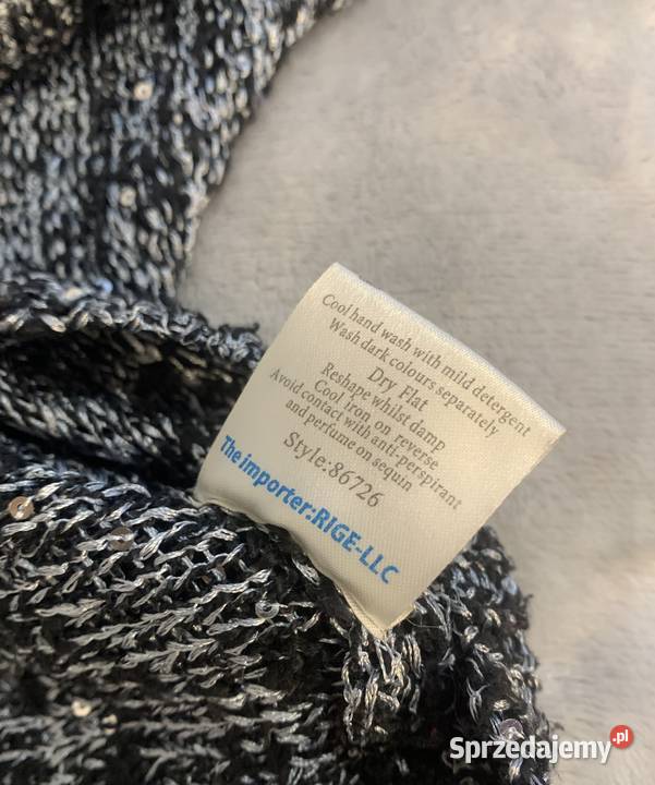 Sweter z cekinami cekinowy z krótkim rękawem Jasło sprzedam
