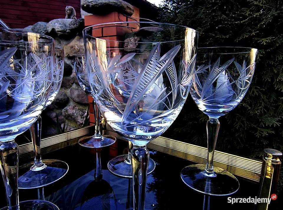 Piękne Kieliszki kryształowe 6 lubuskie