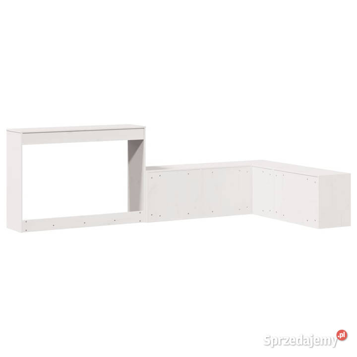 Szafka nocna z biurkiem biała 232x112x75 drewno Warszawa