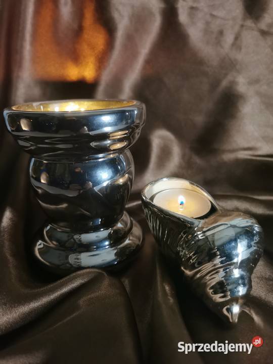 Srebrne świeczniki komplet Lublin